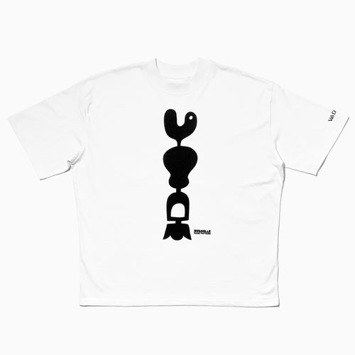 irregular sleep pattern white birdie t-shirt v&a dundee
