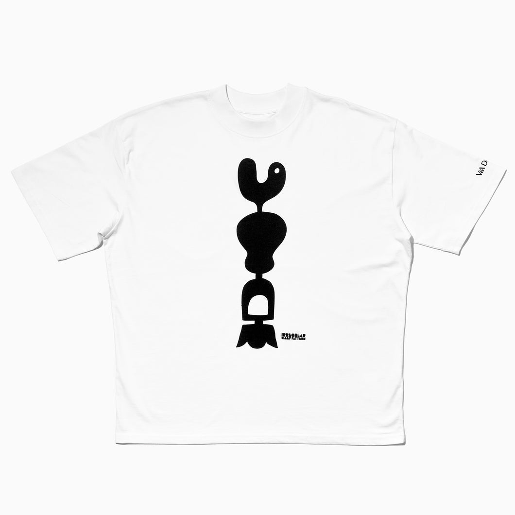 irregular sleep pattern white birdie t-shirt v&a dundee
