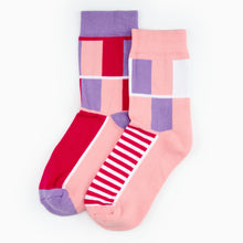 Load image into Gallery viewer, Jo-Ami socks pair pink 
