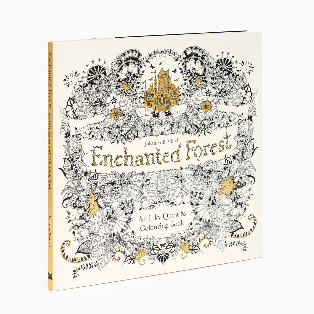 johanna basford adult colouring book adults enchanted forest front cover