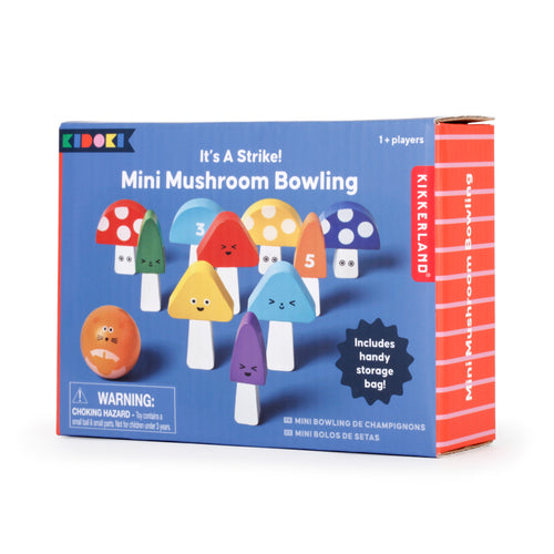 mini mowling game for kids mini mushrooms by kikkerland