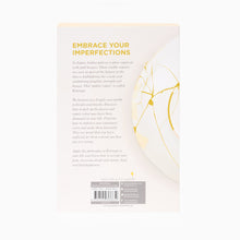 Load image into Gallery viewer, Bookback with text 'Embrace Your Imperfections' and a cracked ceramic design on a white background

