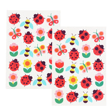 Load image into Gallery viewer, Assorted colourful ladybird temporary tattoo designs for creative play and dressing up.
