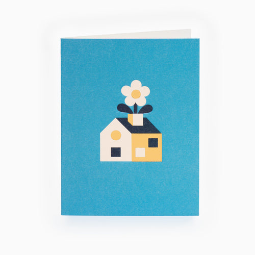 new home card contemporary blue