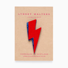 Load image into Gallery viewer, Lightning Bolt Brooch by Lynsey Walters
