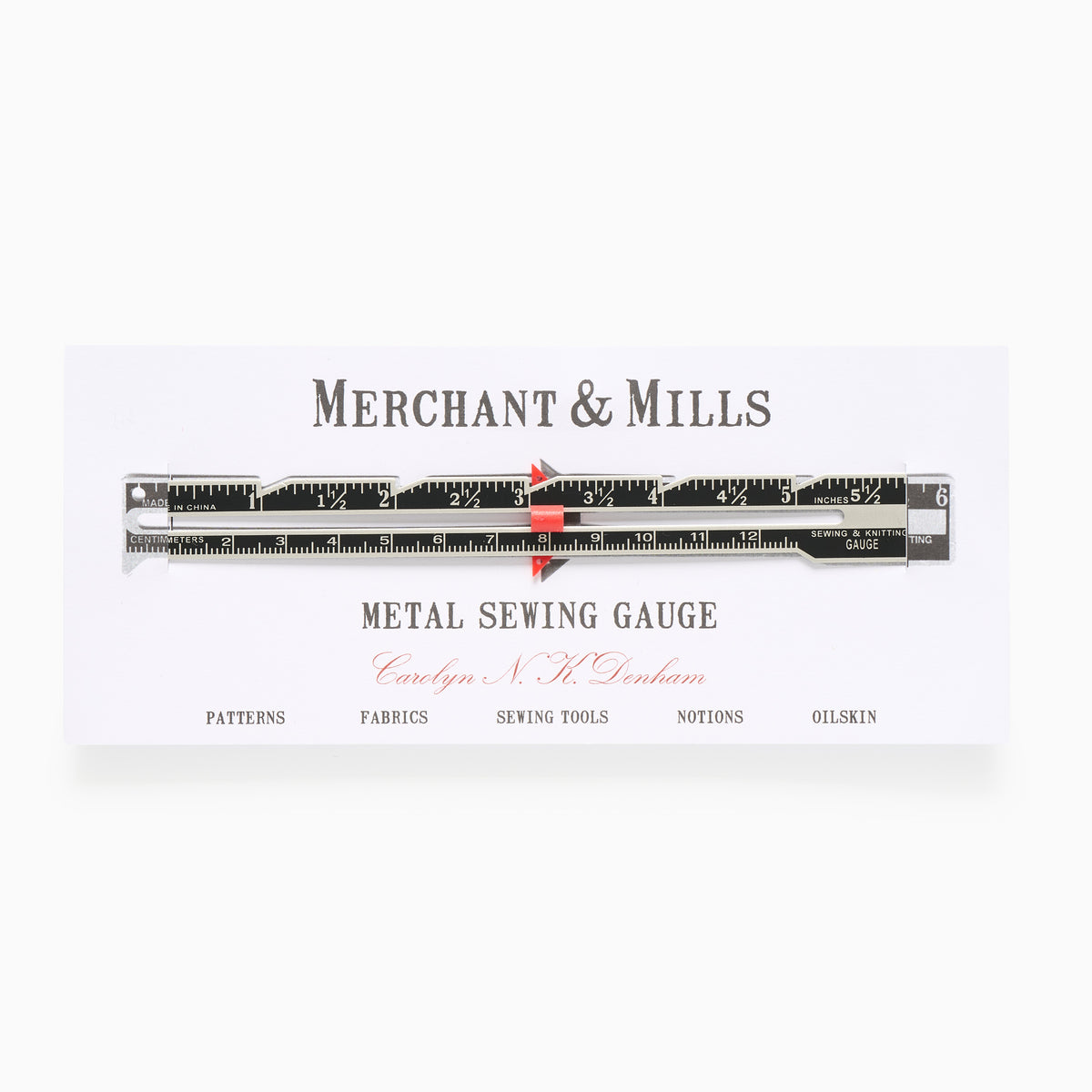 Sewing Gauge Tool – Metal Seam & Hem Gauge | Merchant & Mills – V&A ...