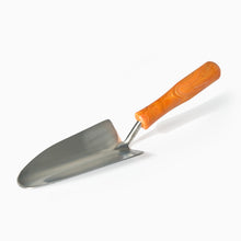 Load image into Gallery viewer, Garden Trowel in Orange by Ocean Plastic Pots
