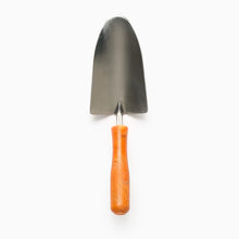 Load image into Gallery viewer, Garden Trowel in Orange by Ocean Plastic Pots
