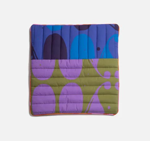 Quilted Cushion Cover in Barbarian Olive by Irregular Sleep Patterned