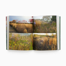 Load image into Gallery viewer, Open book displaying a landscape with fields and trees on a white background
