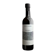 Load image into Gallery viewer, 750ml bottle of Bazariya Palestinian extra virgin olive oil in a 750ml bottle by Olive Odyssey. White label on bottle on a white background
