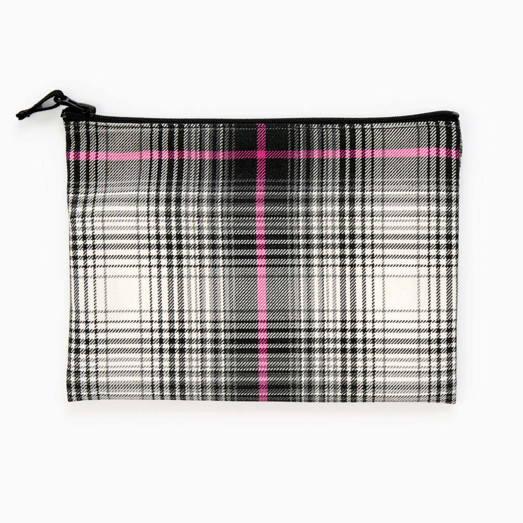 V&A Dundee Pink Tartan Zip Pouch