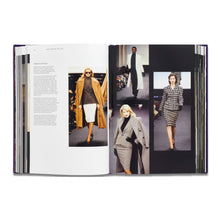 Load image into Gallery viewer, Open Ralph Lauren Catwalk fashion book showing Ralph Lauren collection imagery and classic catwalk looks
