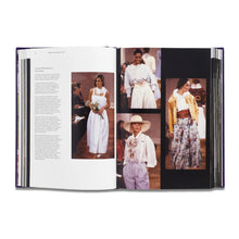 Load image into Gallery viewer, Open Ralph Lauren Catwalk book showing elegant catwalk looks and iconic American fashion design
