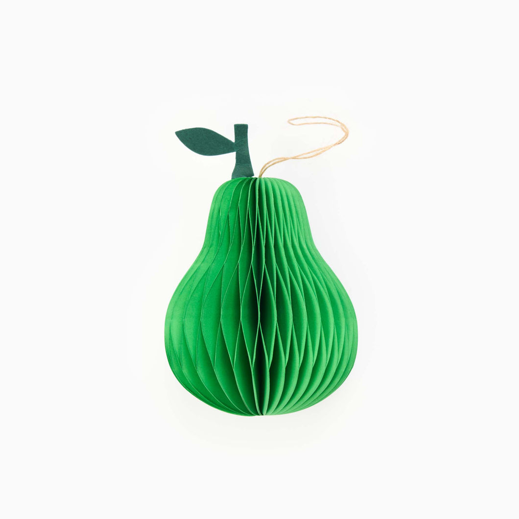 Green Pear Honeycomb Hanging Decoration