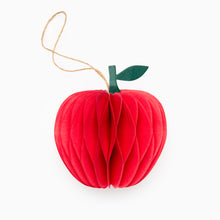 Load image into Gallery viewer, Red Apple Honeycomb Hanging Decoration
