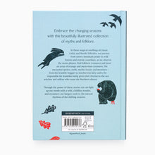 Load image into Gallery viewer, Back cover of Seasonal Folktales by Morvern Graham hardback folklore book
