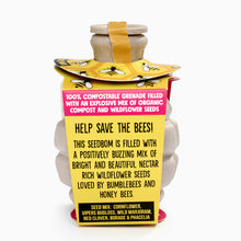 Load image into Gallery viewer, Pollinator BeeBom Seedbom by Kabloom
