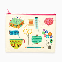 Load image into Gallery viewer, Sewing Kit Zipper Pouch Purse by Blue Q
