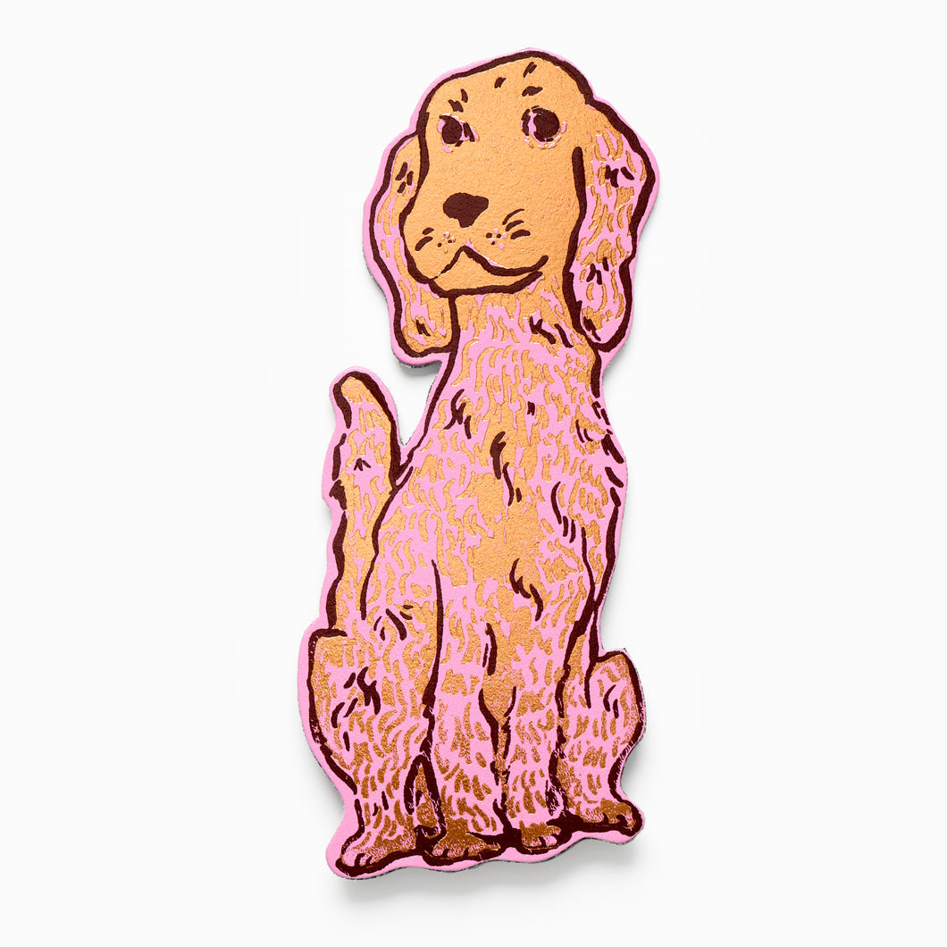 dog magnet pink