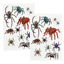 Load image into Gallery viewer, Spiders Temporary Tattoos
