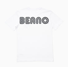 Load image into Gallery viewer, The beano white t-shirt with beano characters minnie the minx dennis the menace and gnasher
