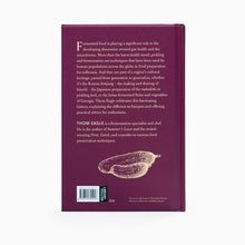 Load image into Gallery viewer, Book back cover with text and a diagram of a kimchi radish on a white background
