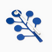 Load image into Gallery viewer, Blue and silver jewellery piece on a white background
