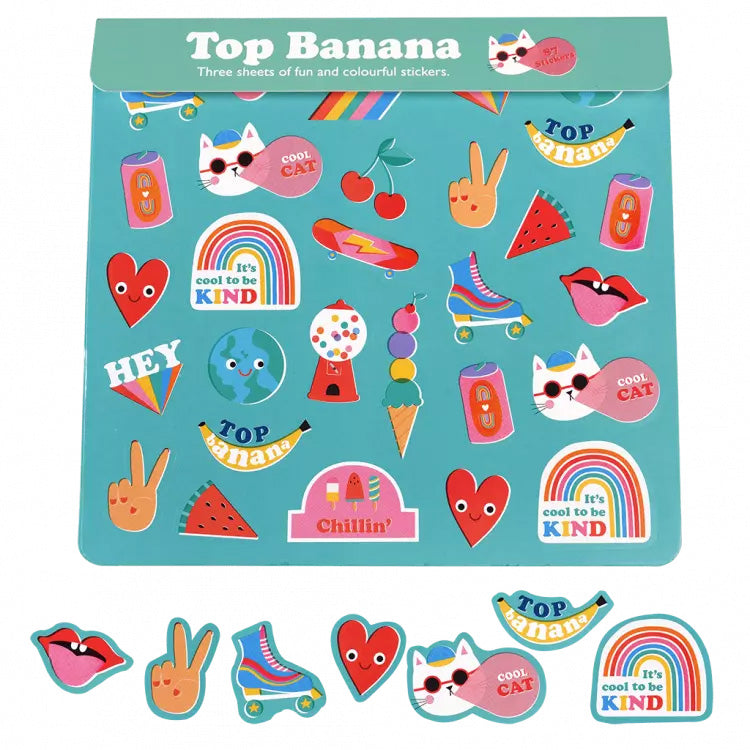 Top Banana Set of Three Sticker Sheets