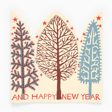 Load image into Gallery viewer, Extra Special Winter Trees Triptych Christmas Card by Cambridge Imprint
