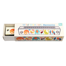 Load image into Gallery viewer, Children's harmonica with colorful animal illustrations on a white background
