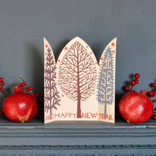 Load image into Gallery viewer, Extra Special Winter Trees Triptych Christmas Card by Cambridge Imprint
