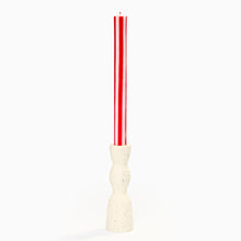 Load image into Gallery viewer, Set of Four Red and White Striped Candles
