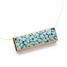 Load image into Gallery viewer, Roll Fold Teal and Blue Necklace
