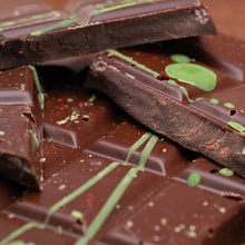 Load image into Gallery viewer, Peppermint Crunch Dark Chocolate Bar

