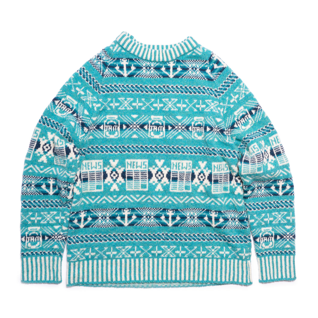 Jute, Jam and Journalism Jumper by Donna Wilson in Blue