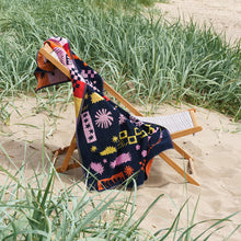 Load image into Gallery viewer, Whizzing About Beach Towel by Kate Scarlet Harvey
