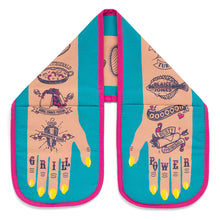 Load image into Gallery viewer, Tattooed Grill Power Oven Mitts
