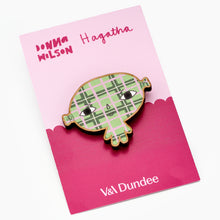 Load image into Gallery viewer, Hagatha the Haggis Pin Badge by Donna Wilson
