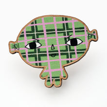 Load image into Gallery viewer, Hagatha the Haggis Pin Badge by Donna Wilson
