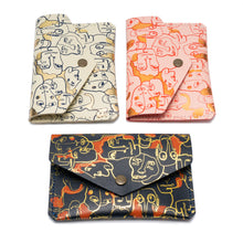 Load image into Gallery viewer, Leather Popper Purse Many Faces by Ark Colour Design
