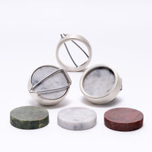 Load image into Gallery viewer, Small Silver Interchangeable Brooch by Stefanie Cheong
