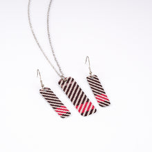 Load image into Gallery viewer, V&amp;A Dundee Tartan Diagonal Check Pendant Necklace
