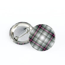 Load image into Gallery viewer, V&amp;A Dundee Tartan Button Badge
