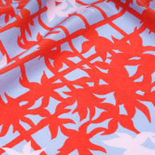 Load image into Gallery viewer, Furoshiki scarf detail red blue
