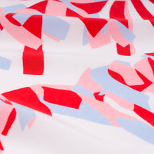 Load image into Gallery viewer, furoshiki scarf in white pink red blue
