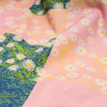 Load image into Gallery viewer, close up details of daisy design on picnic blanket
