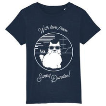 Load image into Gallery viewer, sunny-dundee-dog-t-shirt-kids-navy-1
